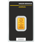 5 GRAM GOLD BAR ARGOR-HERAEUS