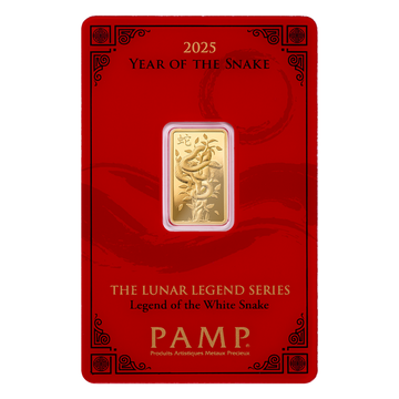 5 Gram Legend of the White Snake Gold Bar