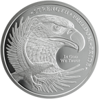 5 OZ SILVER ROUND EAGLE GOLDEN STATE MINT