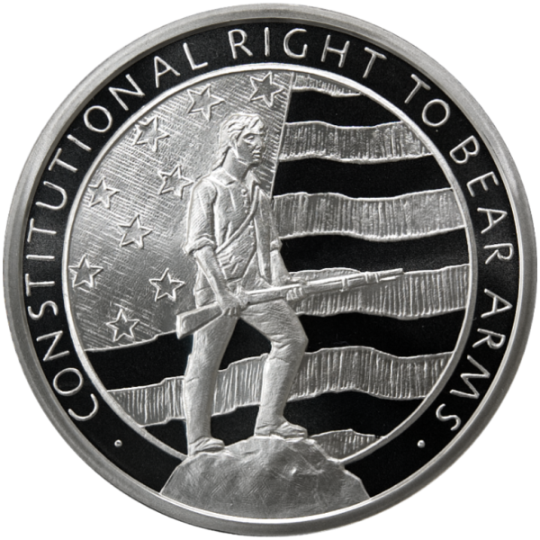 5 oz Second Amendment Right to Bear Arms Silver Round BU