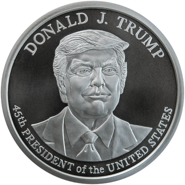 5 oz President Donald J. Trump Silver Round BU