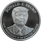 5 oz President Donald J. Trump Silver Round BU