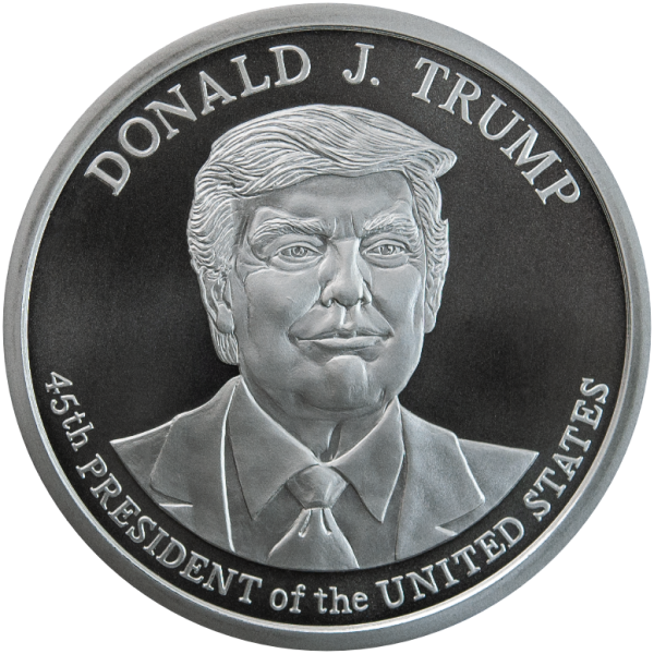 5 oz President Donald J. Trump Silver Round BU