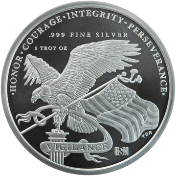 5 oz President Donald J. Trump Silver Round BU