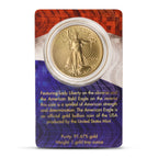 2024 1 oz American Gold Eagle Coin BU with Assay Card