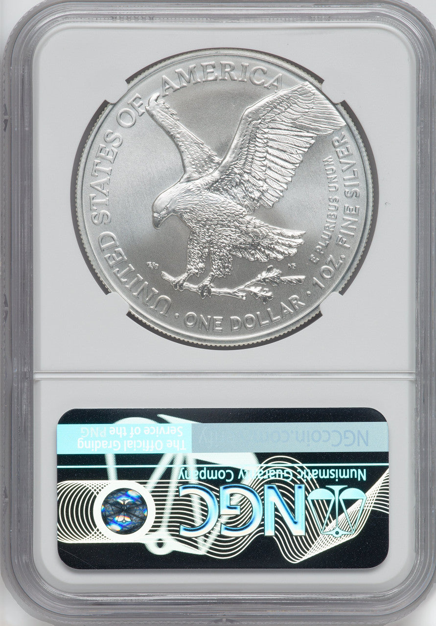 2021 Silver Eagle Type 2 At Dusk & Dawn 35th Anniversary 62nd NGC MS69 Michael Gaudioso Signed