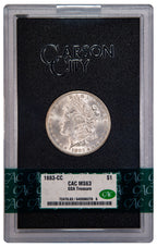 1883-CC $1 GSA Treasure Hoard Morgan Dollar CACG MS63