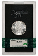 1884-CC $1 GSA Treasure Hoard Morgan Dollar CACG MS62 (675601776)