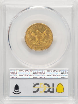 1843-O $5 Large Letters Liberty Half Eagle PCGS AU50