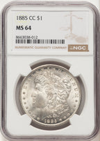 1885-CC Morgan Dollar NGC MS64