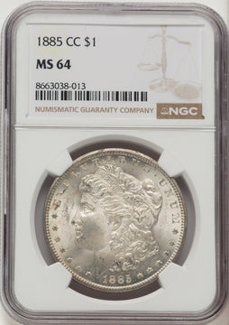 1885-CC Morgan Dollar NGC MS64