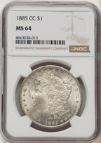 1885-CC Morgan Dollar NGC MS64