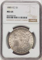 1885-CC Morgan Dollar NGC MS64