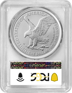 2025-W Burnished Silver Eagle Advanced Release PCGS SP70