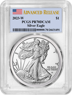 2023-W Silver Eagle Advanced Release PCGS PR70 Deep Cameo