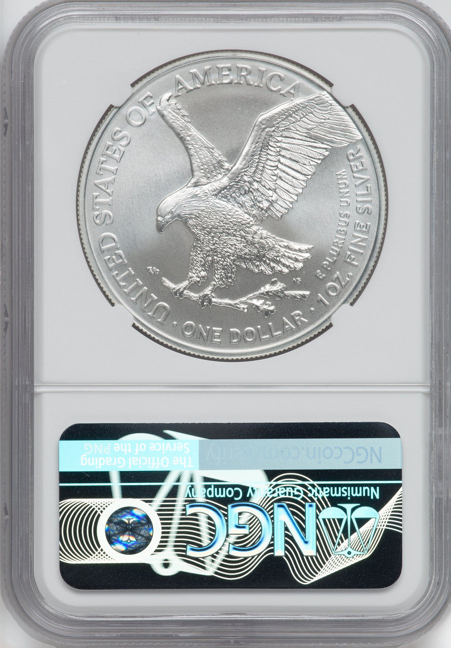 2021 Silver Eagle Type 2 At Dusk & Dawn 35th Anniversary 72nd NGC MS69 Michael Gaudioso Signed