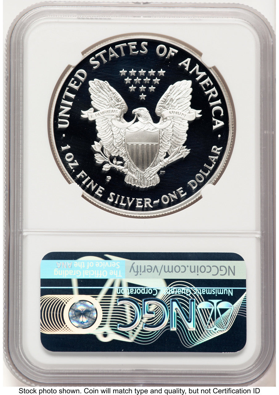 1998-P Proof Silver Eagle 1 oz Mike Castle NGC PF70