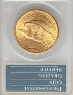 1914-S Saint-Gaudens Double Gold Eagle PCGS MS63 CAC
