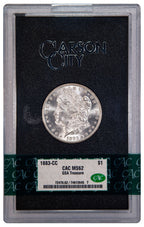 1883-CC $1 GSA Treasure Hoard Morgan Dollar CAC MS62