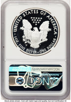 2021-W TY1 Proof Silver Eagle 1 oz FDI Mike Castle NGC PF70