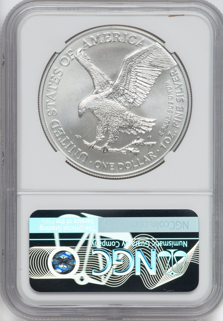 2021 Silver Eagle Type 2 At Dusk & Dawn 35th Anniversary 75th NGC MS69 Michael Gaudioso Signed