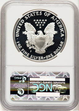 1989-S Proof Silver Eagle 1 oz Brown Label NGC PF70