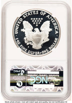 1989-S Proof Silver Eagle 1 oz Brown Label NGC PF70