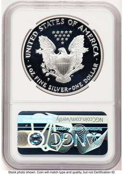 1998-P Proof Silver Eagle 1 oz Brown Label NGC PF70