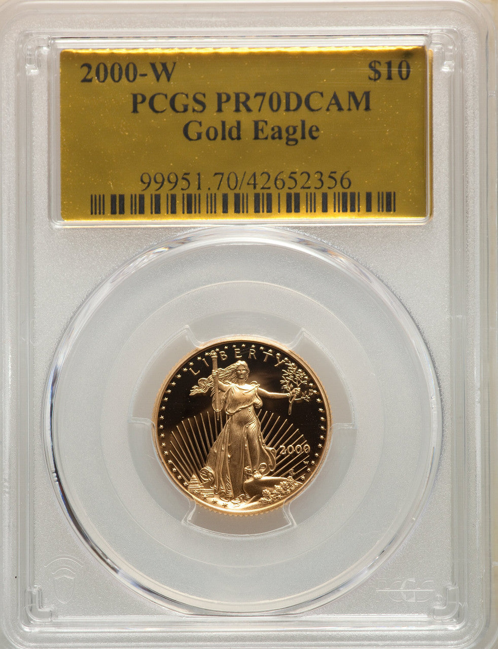 2000-W Proof Gold Eagle 4-Coin Set PCGS PR70DCAM