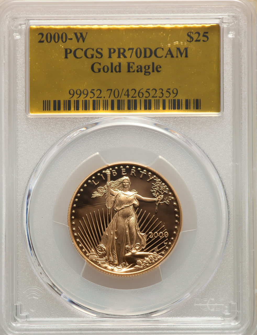 2000-W Proof Gold Eagle 4-Coin Set PCGS PR70DCAM