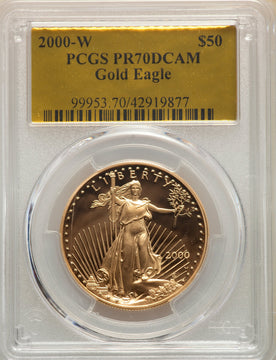 2000-W Proof Gold Eagle 4-Coin Set PCGS PR70DCAM