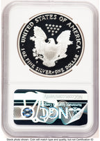 1995-P Proof Silver Eagle 1 oz Mike Castle NGC PF70