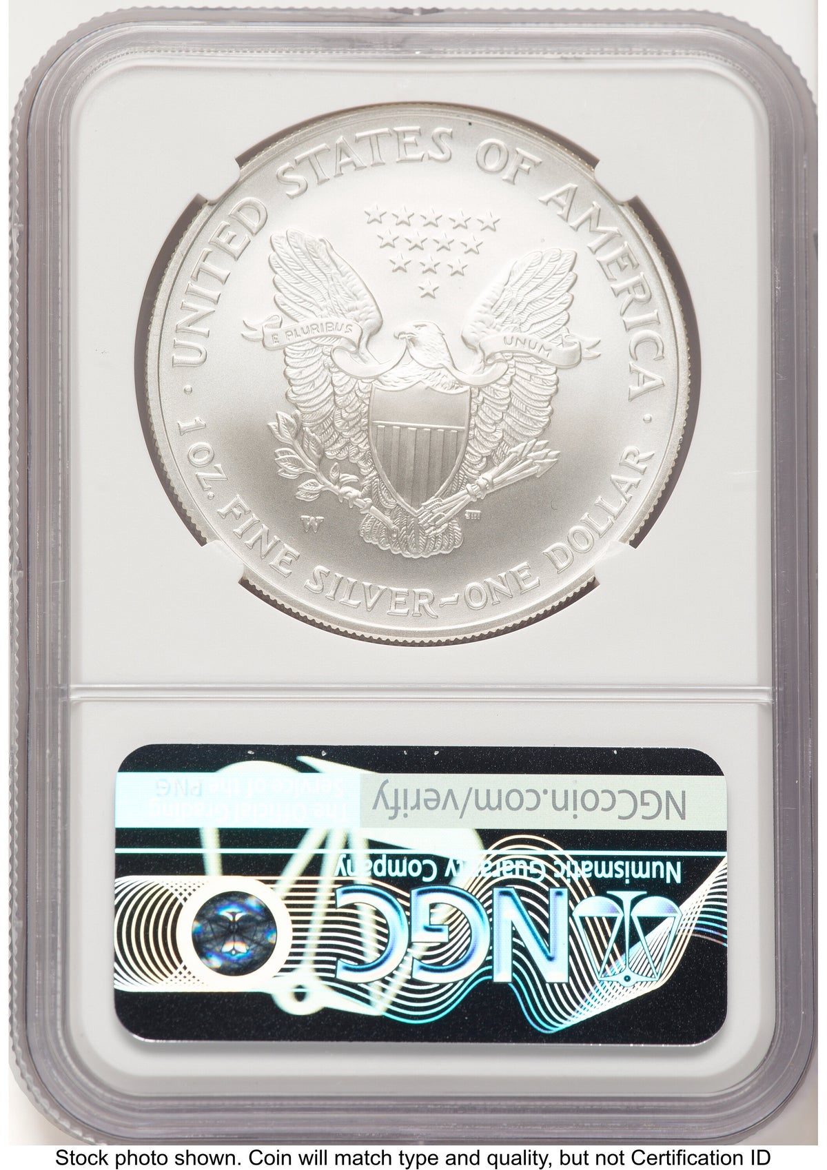 2007-W Burnished Silver Eagle 1 oz Mike Castle NGC MS70