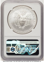 2008-W Burnished Silver Eagle 1 oz Mike Castle NGC MS70
