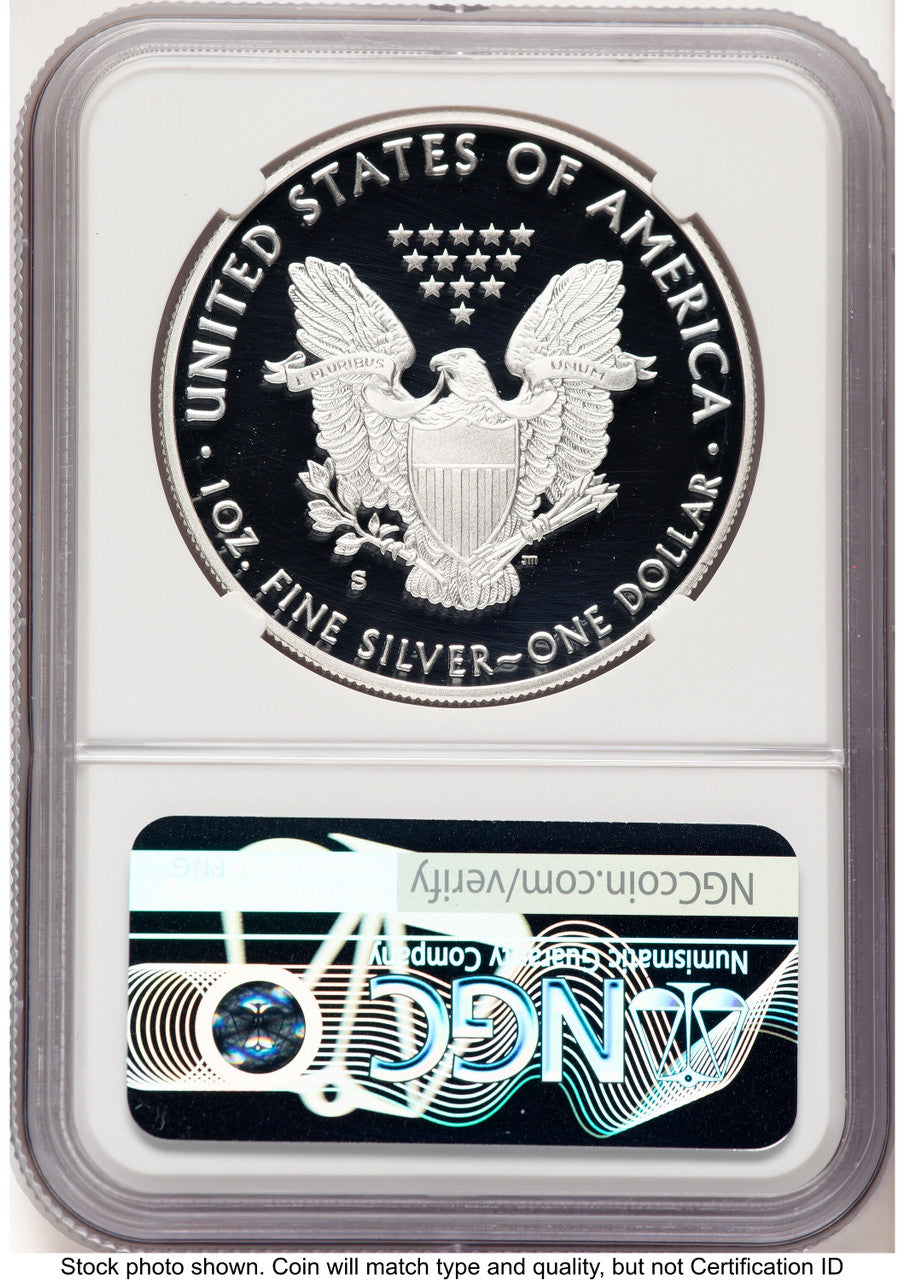 2018-S Proof Silver Eagle 1 oz Mike Castle NGC PF70