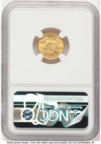 1987 Gold Eagle 1/10 oz Mike Castle NGC MS70