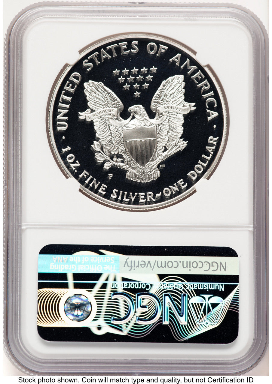 1998-P Proof Silver Eagle 1 oz Thomas Uram NGC PF70