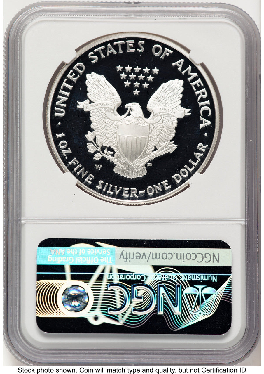 2006-W Proof Silver Eagle 1 oz Thomas Uram NGC PF70