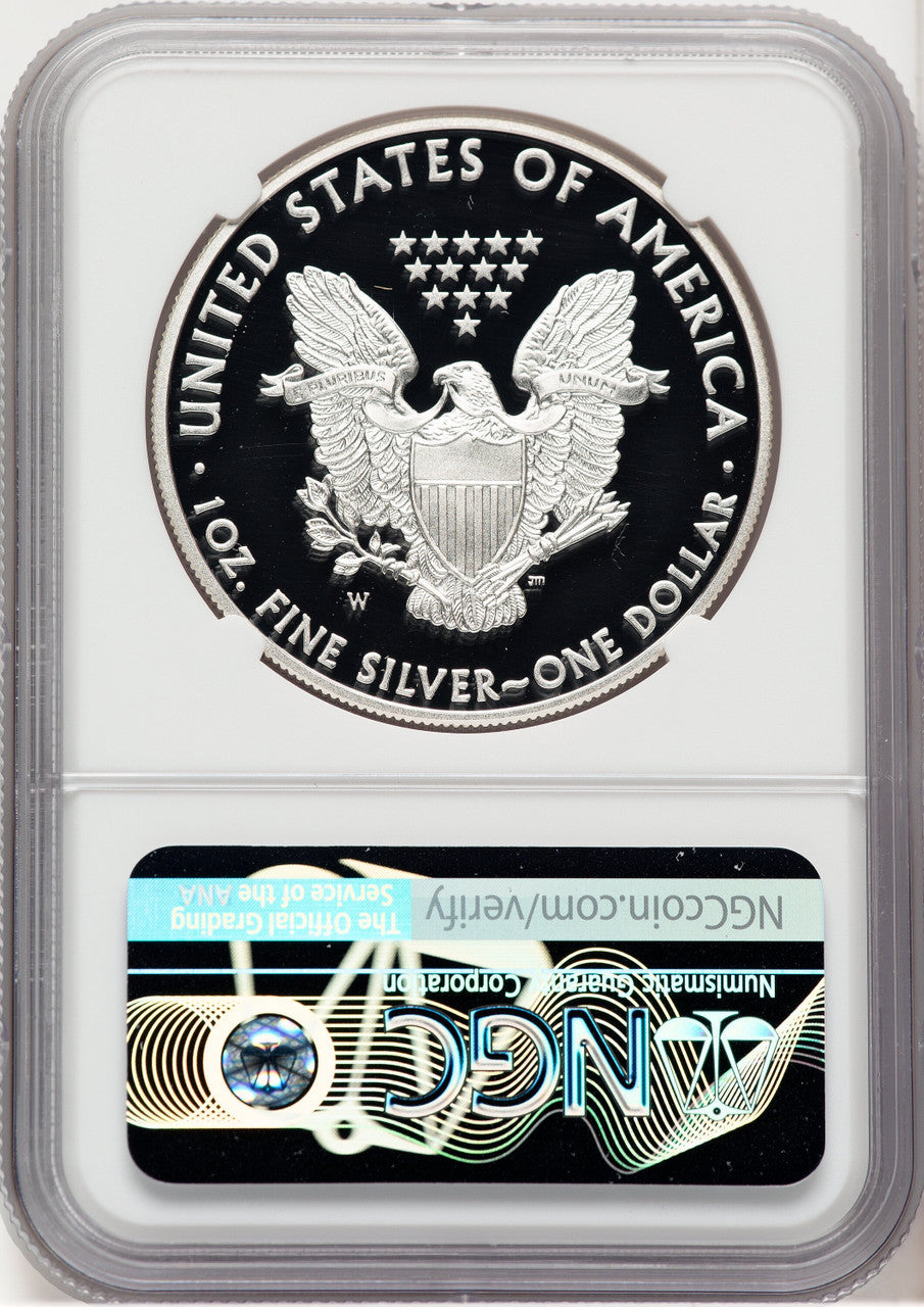 2012-W Proof Silver Eagle 1 oz Thomas Uram NGC PF70