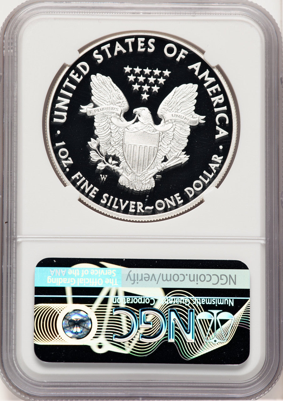 2014-W Proof Silver Eagle 1 oz Thomas Uram NGC PF70