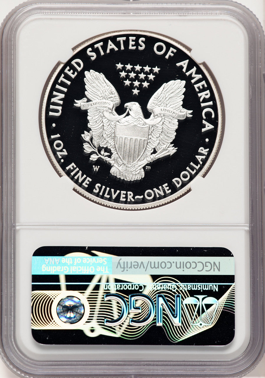 2015-W Proof Silver Eagle 1 oz Thomas Uram NGC PF70