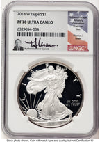 2018-W Proof Silver Eagle 1 oz Thomas Uram NGC PF70