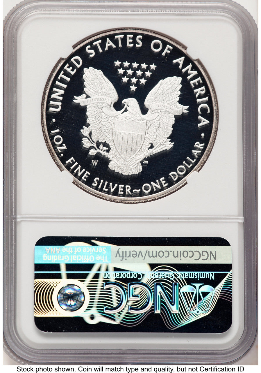 2018-W Proof Silver Eagle 1 oz Thomas Uram NGC PF70