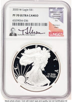 2020-W Proof Silver Eagle 1 oz Thomas Uram NGC PF70