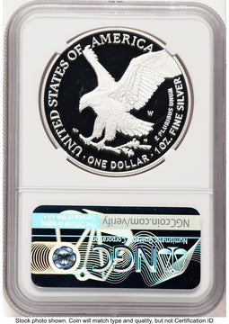 2022-W Proof Silver Eagle 1 oz FDI Mike Castle NGC PF70