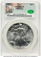 1989 Silver Eagle Ron Drzewucki CACG MS70