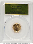 1990 Gold Eagle 1/10 oz Gold Foil PCGS MS70