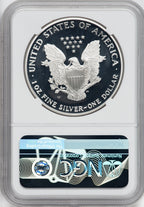 1995-W $1 Proof Silver Eagle NGC PF70 Ultra Cameo Mercanti Signed