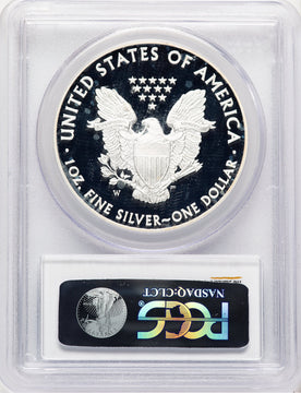 2014-W Proof Silver Eagle 1 oz Blue Gradient PCGS PR70