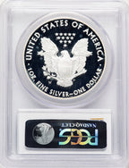 2014-W Proof Silver Eagle 1 oz Blue Gradient PCGS PR70